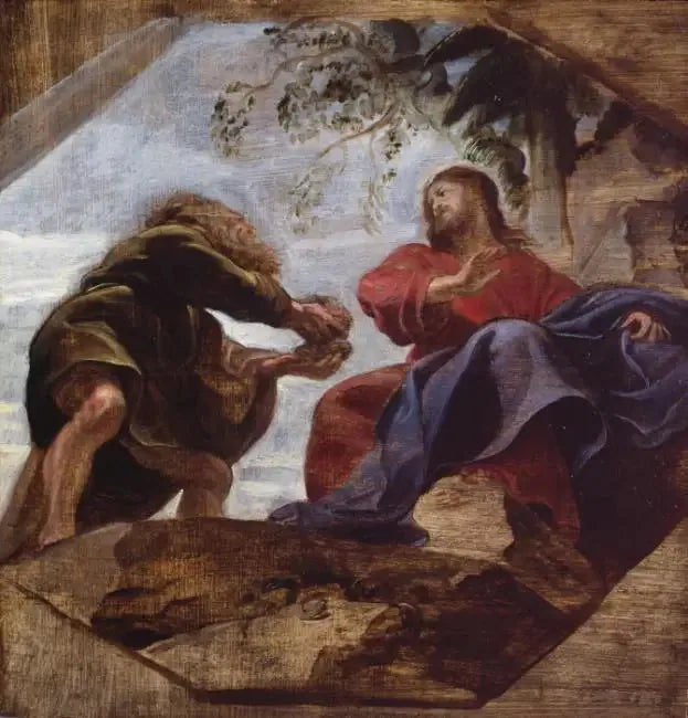 La tentation du Christ - Peter Paul Rubens image 1 reproduction artisanale de tableau