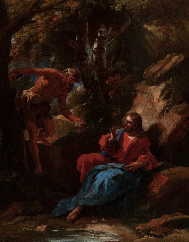 La Tentation du Christ - Sebastiano Ricci image 1 copie de tableau peinte à la main