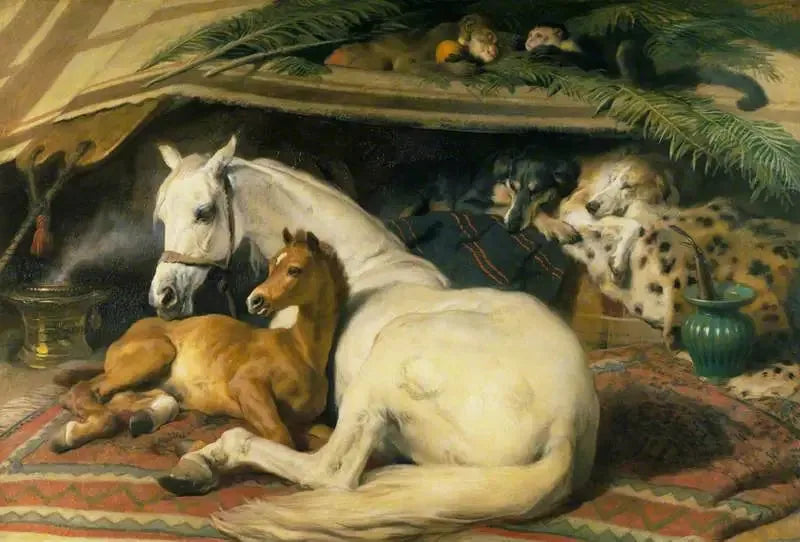 La Tente arabe - Edwin Henry Landseer image 1 reproduction artisanale de tableau