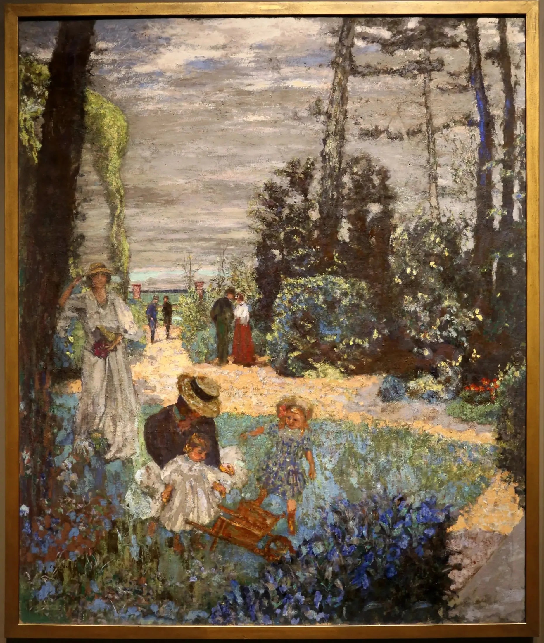 La terrasse à Vasouy - Le jardin - Édouard Vuillard image 1 copie peinte à la main à l’huile