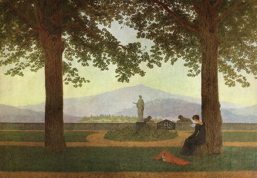 La Terrasse de Jardin - Caspar David Friedrich