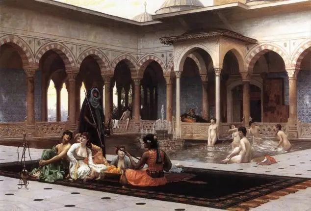 La Terrasse du sérail - Jean-Léon Gérôme image 1 tableau peint à l’huile sur toile