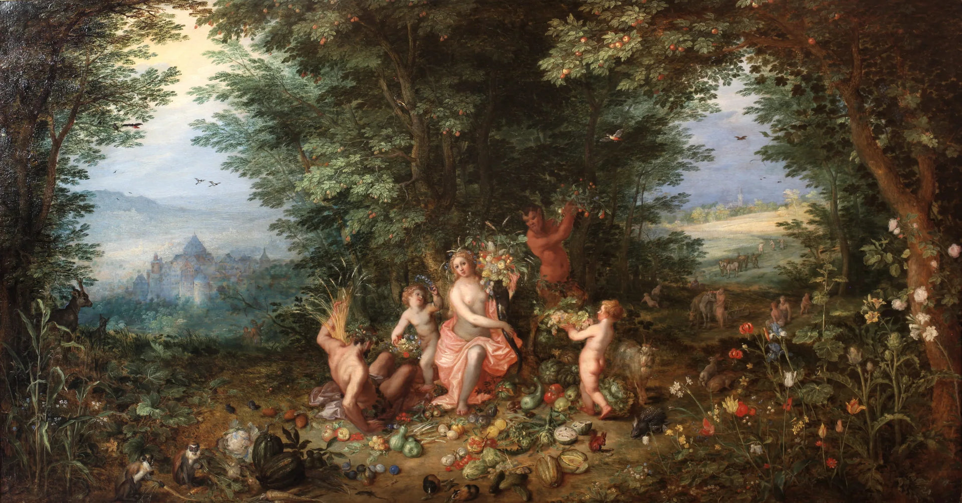 La Terre - Jan Brueghel l'Ancien image 1 reproduction de peinture à l’huile