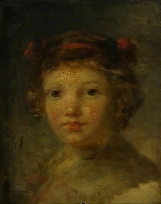 La tête d'un enfant - Jean-Honoré Fragonard