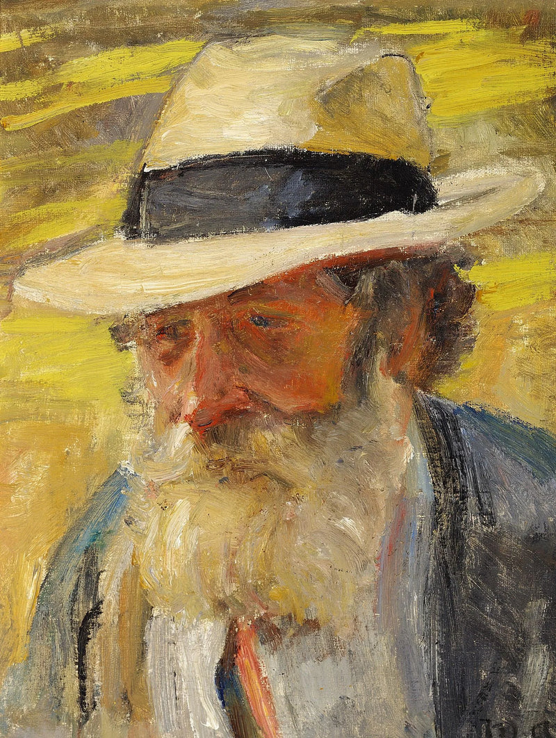 La tête d'un vieil homme. - Michael Peter Ancher