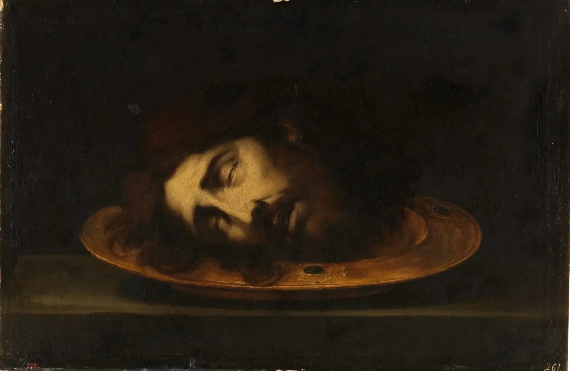 La tête de saint Jean-Baptiste - Bartolomé Esteban Murillo image 1 copie peinte à la main à l’huile