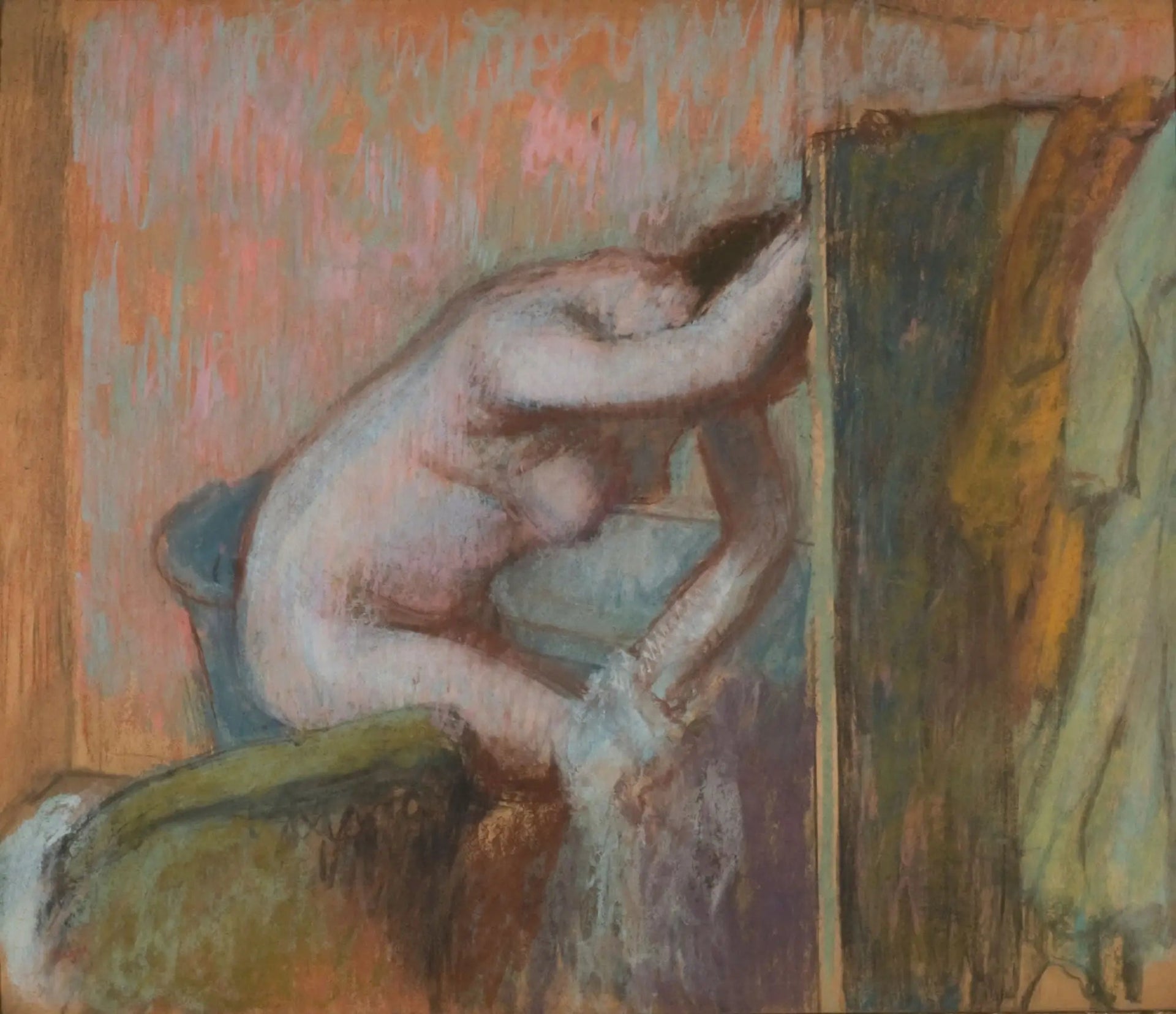 La Toilette après le bain - Edgar Degas image 1 reproduction réalisée par Alpha Reproduction