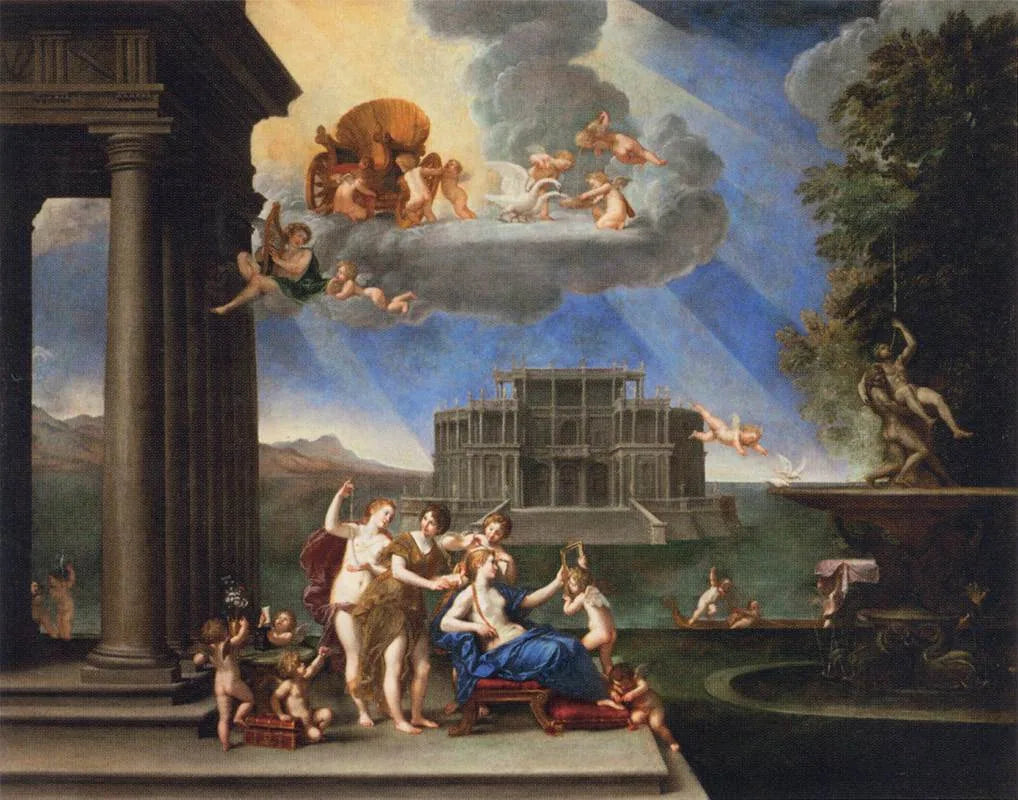 La Toilette de Vénus - Francesco Albani image 1 reproduction artisanale de tableau