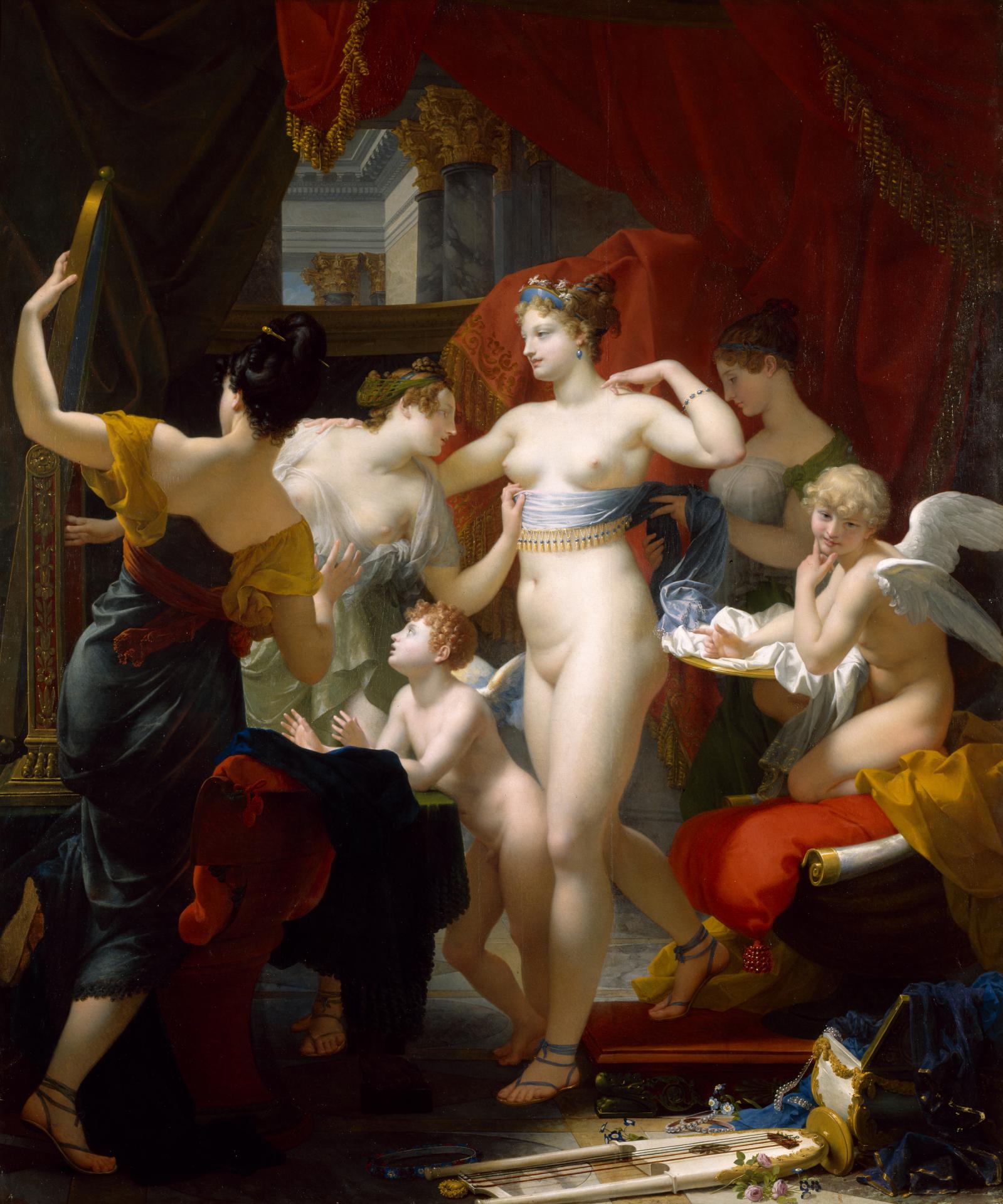 La Toilette de Vénus - Jean-Baptiste Regnault image 1 reproduction artisanale de tableau