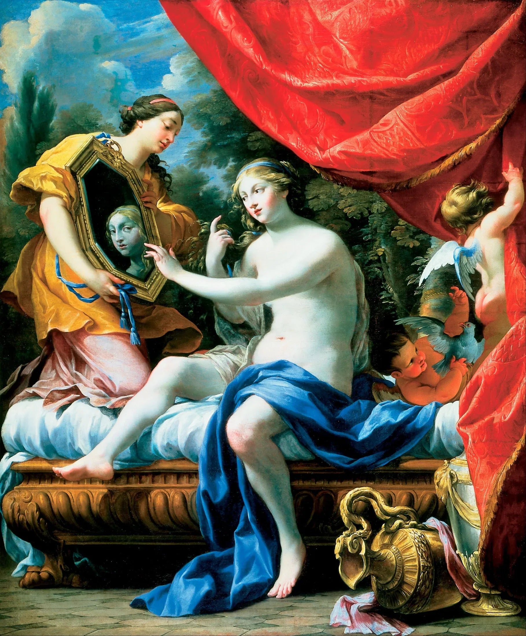 La Toilette de Vénus - Simon Vouet image 1 reproduction d’œuvre d’art à l’huile