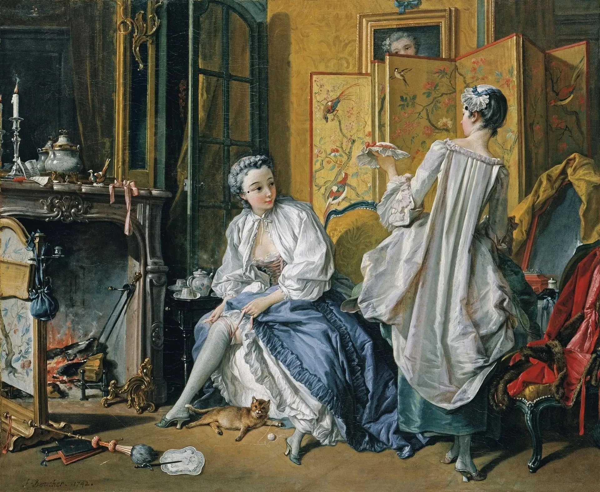 La toilette - François Boucher image 1 tableau peint à l’huile sur toile