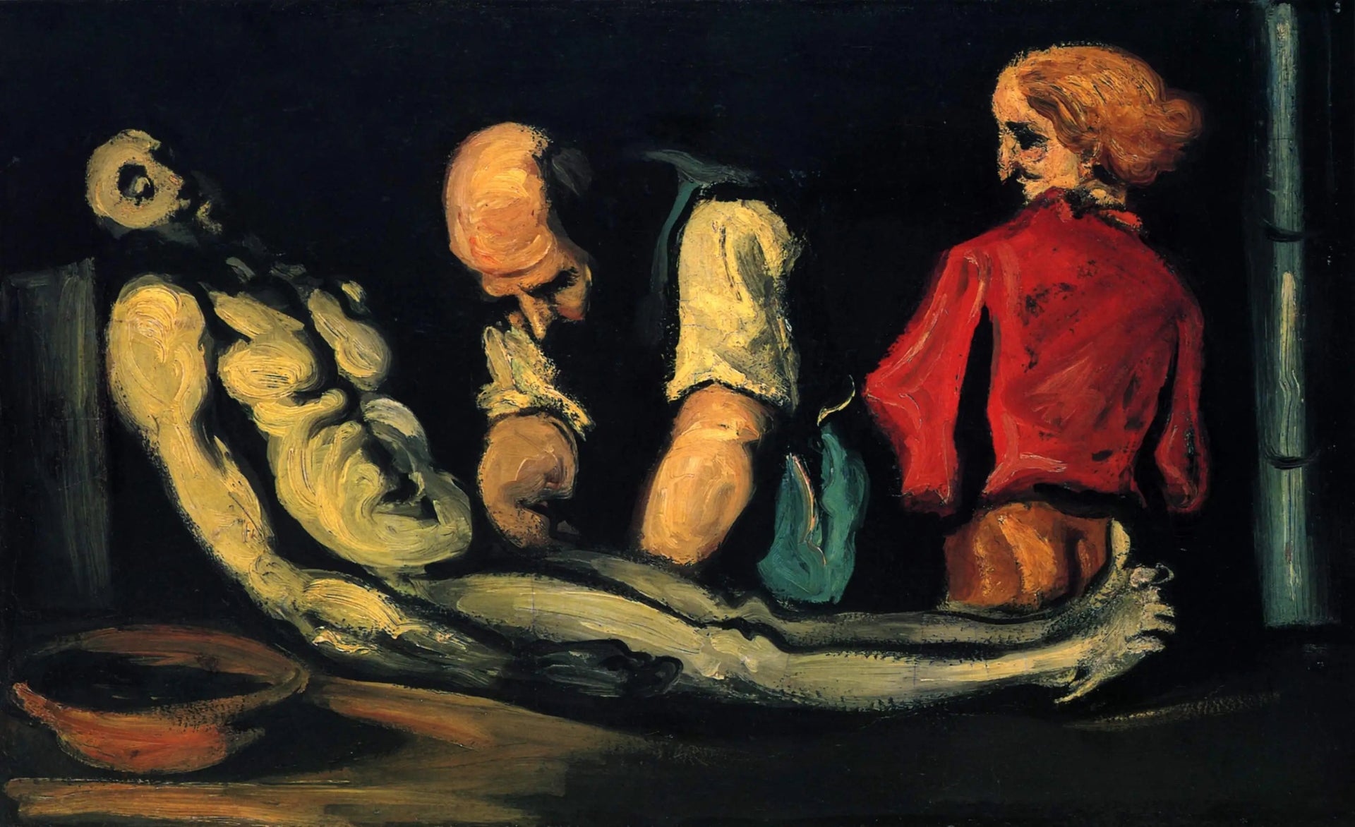 La Toilette funéraire - Paul Cézanne image 1 copie de tableau peinte à la main