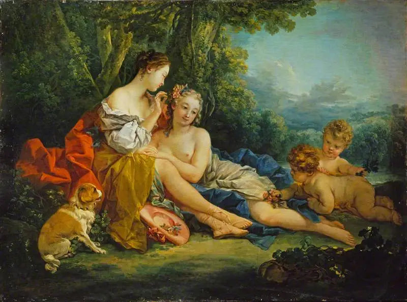 La toilette pastorale - François Boucher image 1 reproduction d’œuvre d’art à l’huile