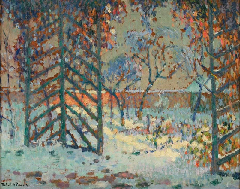 La tonnelle sous la neige - Robert Antoine Pinchon