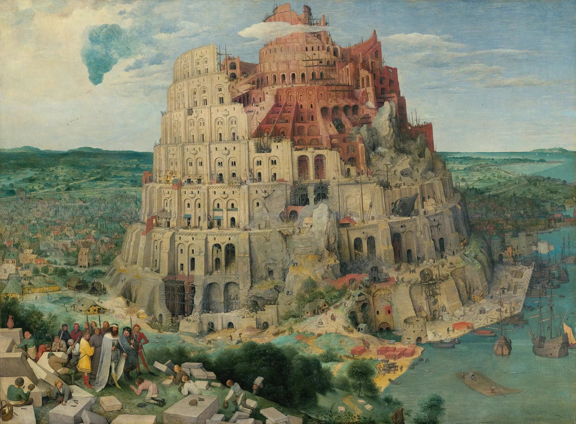 La Tour de Babel - Pieter Brueghel the Elder image 1 copie de tableau peinte à la main