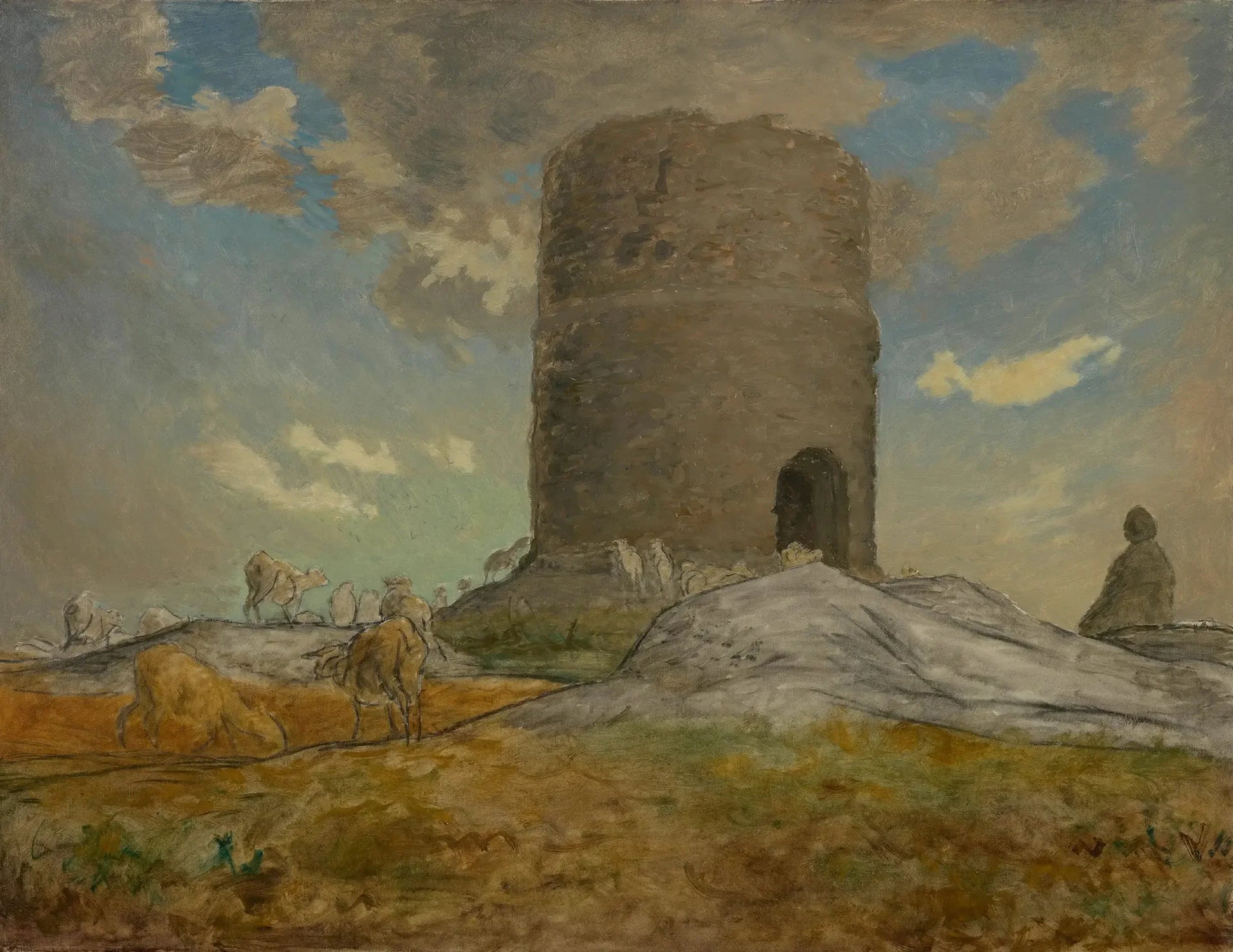 La Tour de Chailly près de Barbizon - Jean-François Millet image 1 copie peinte à la main à l’huile
