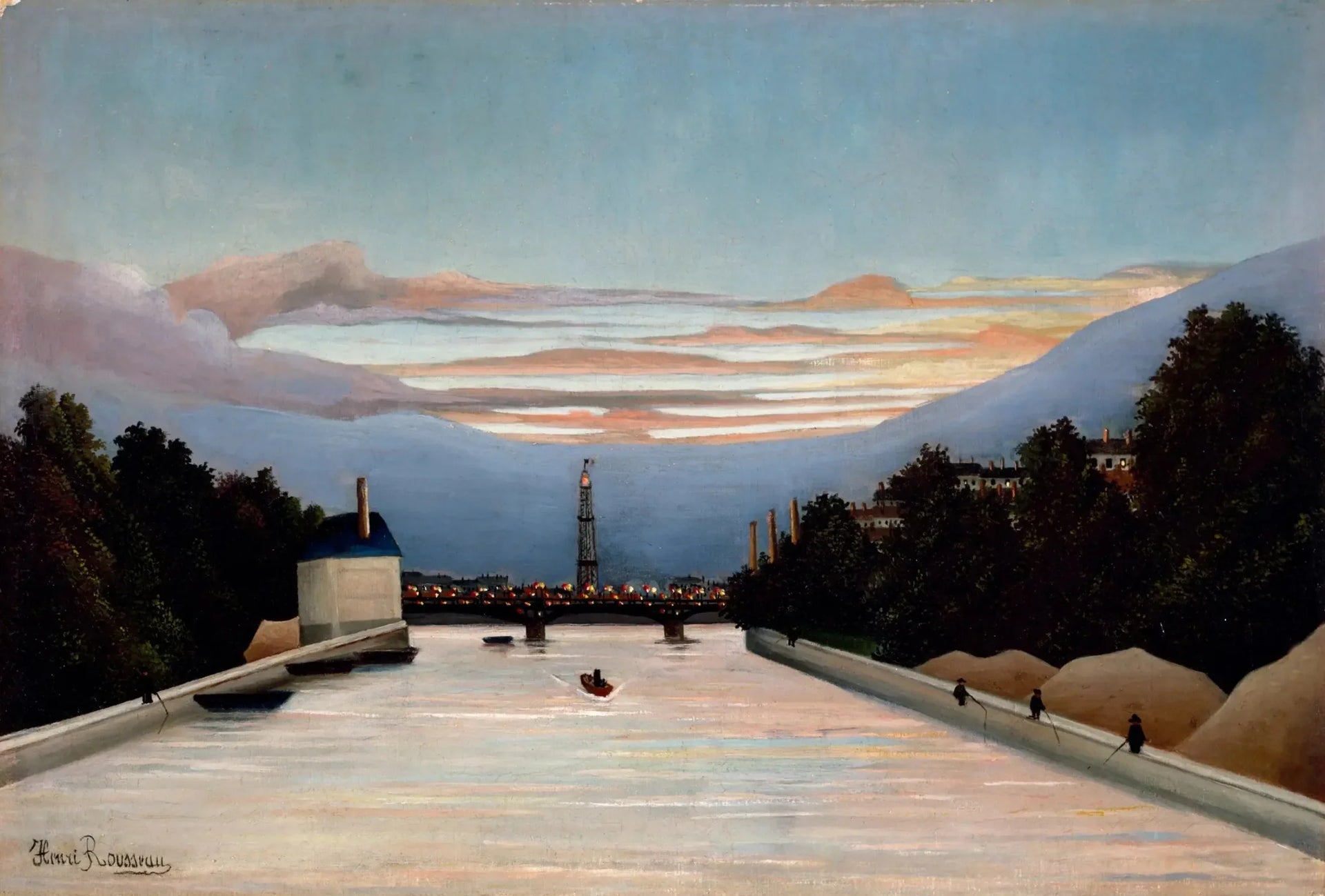 La Tour Eiffel - Henri Rousseau image 1 reproduction de peinture à l’huile