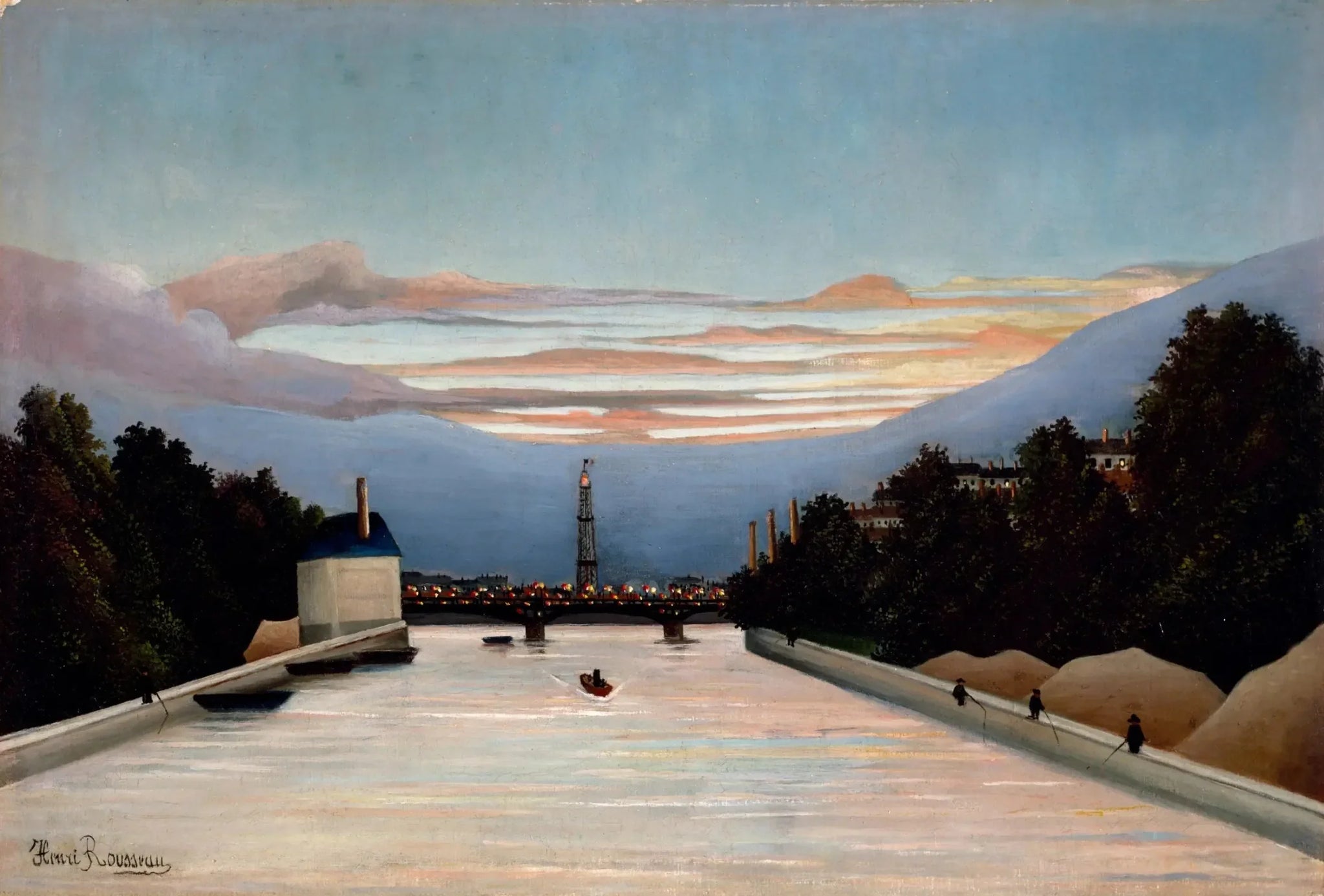La Tour Eiffel - Henri Rousseau image 1 reproduction de peinture à l’huile