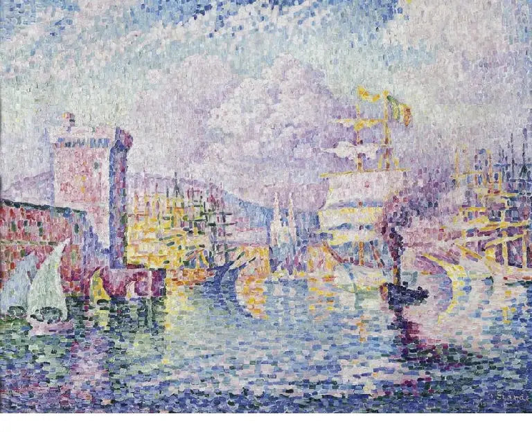 La tour rose. Marseille - Paul Signac image 1 tableau peint à l’huile sur toile