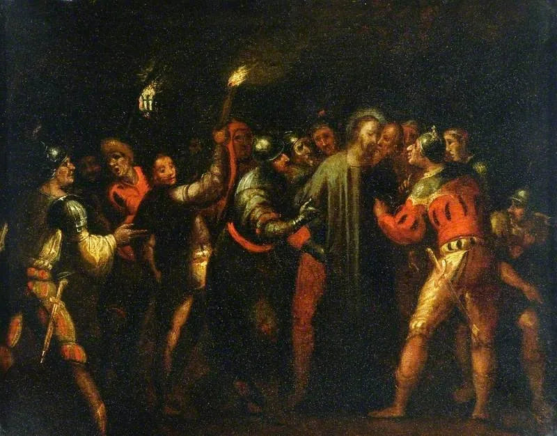 La trahison du Christ - Adam Elsheimer image 1 reproduction de peinture à l’huile