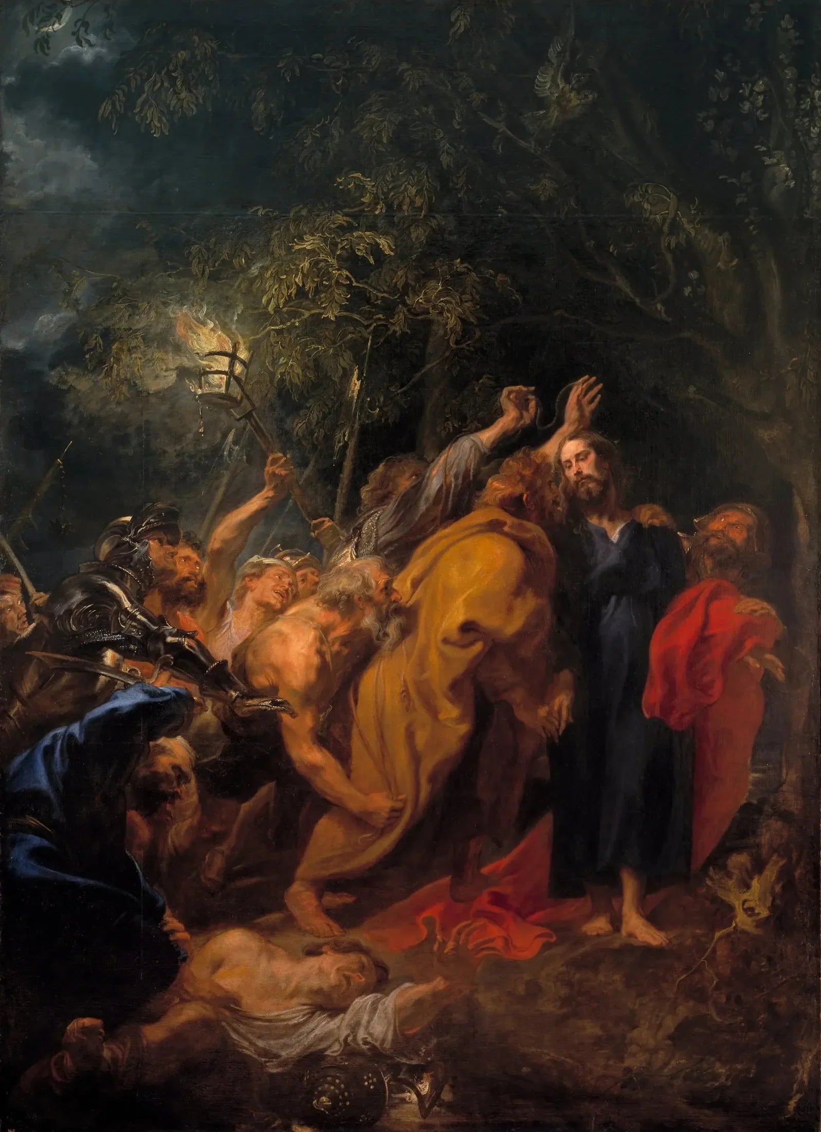 La Trahison du Christ (van Dyck, Madrid) - Antoine van Dyck image 1 copie peinte à la main à l’huile