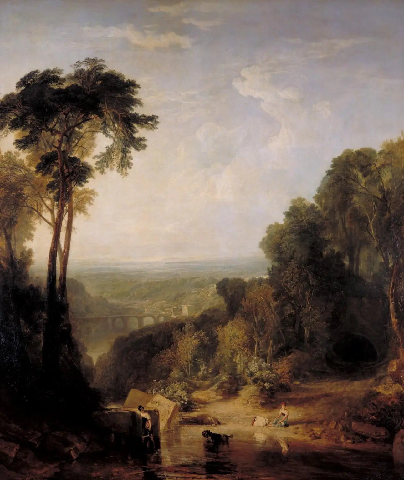 La Traversée du ruisseau - J. M. W. Turner image 1 reproduction de peinture à l’huile