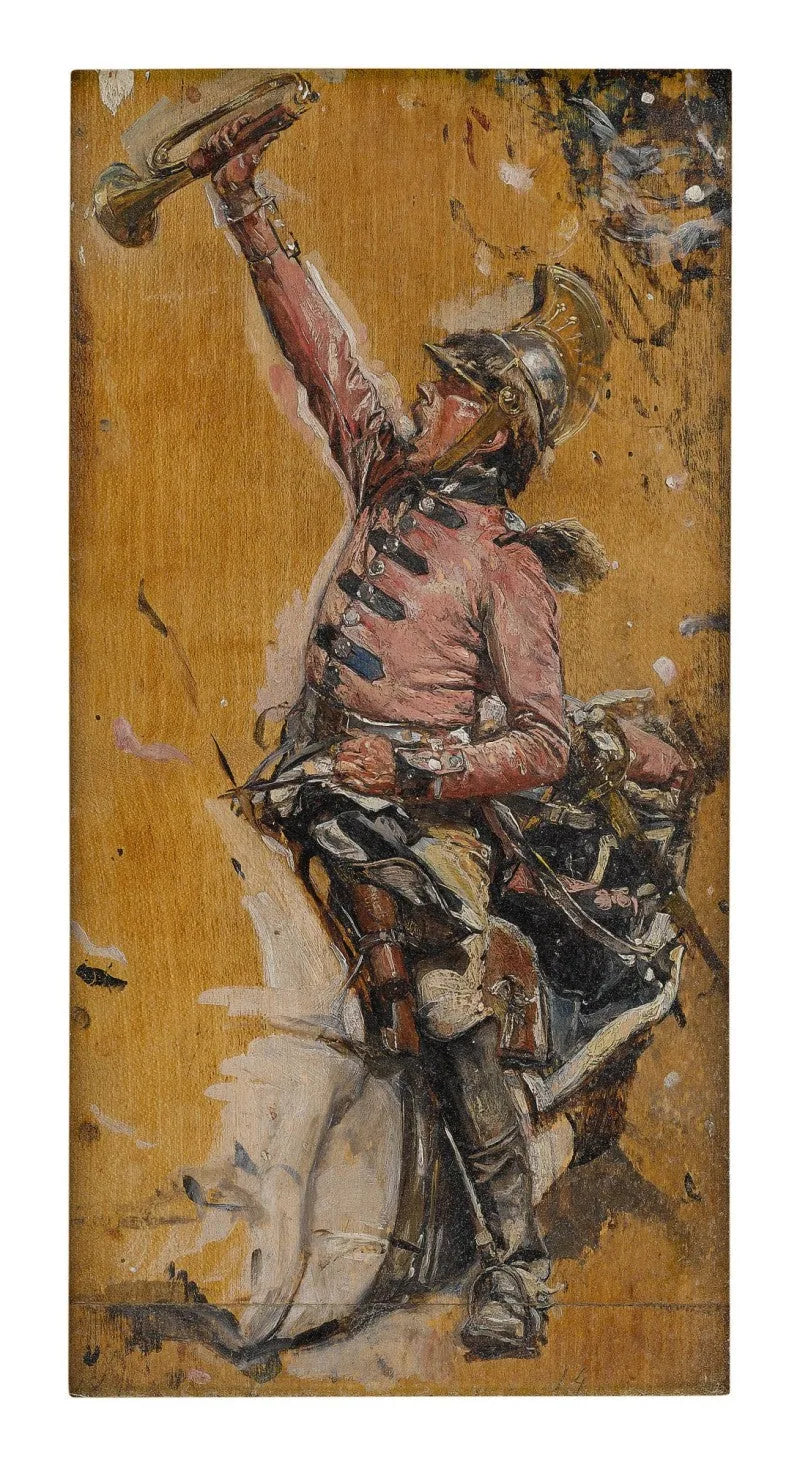 La trompette de 1807 - Ernest Meissonier image 1 tableau peint à l’huile sur toile
