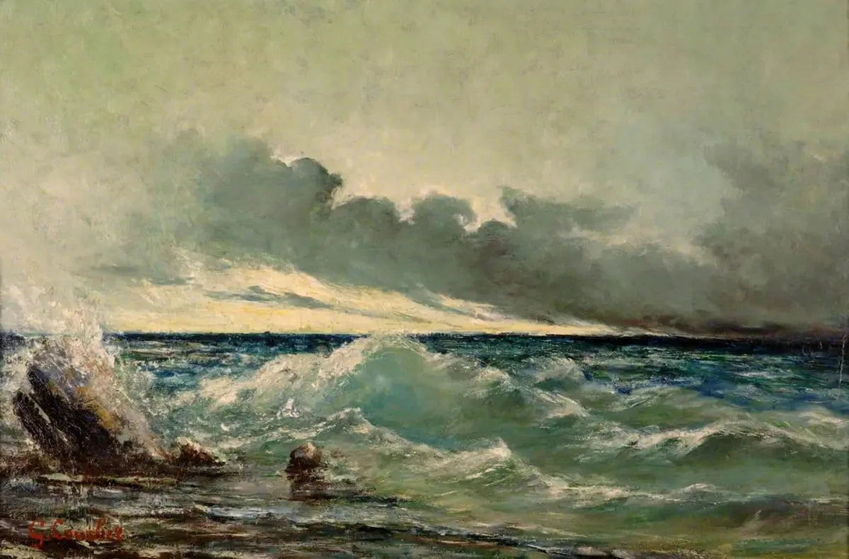 La vague - Gustave Courbet image 1 reproduction réalisée par Alpha Reproduction