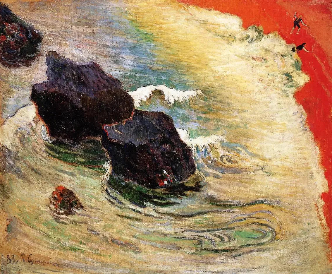 La Vague - Paul Gauguin image 1 copie de tableau peinte à la main
