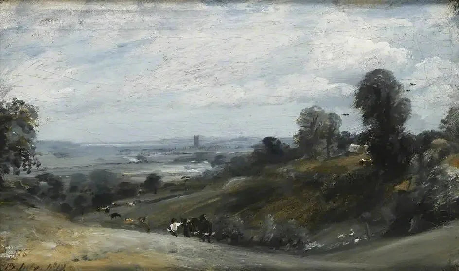 La vallée de Dedham depuis Langham - John Constable image 1 copie peinte à la main à l’huile