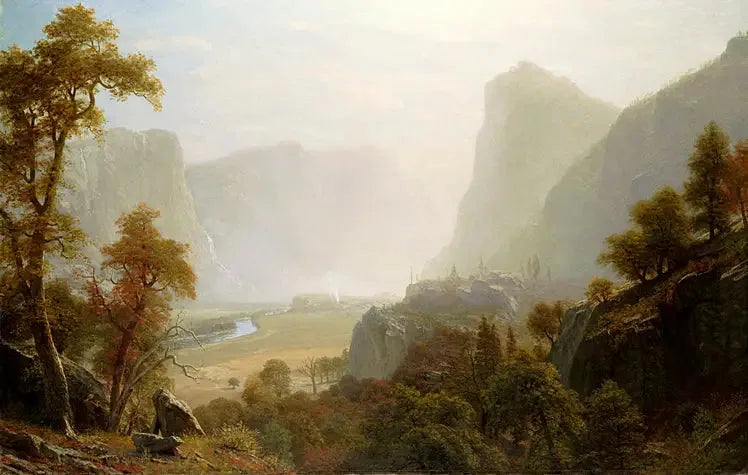 La vallée de Hetch-Hetchy, Californie - Albert Bierstadt image 1 reproduction artisanale de tableau