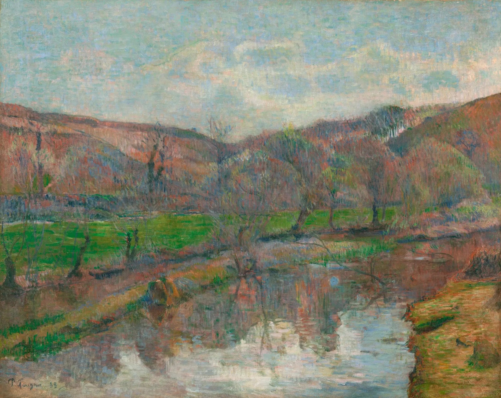 La vallée de l'Aven et le mont de Pont-Aven - Paul Gauguin image 1 reproduction de peinture à l’huile