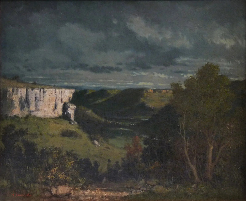La vallée de la Loue, temps d'orage - Gustave Courbet