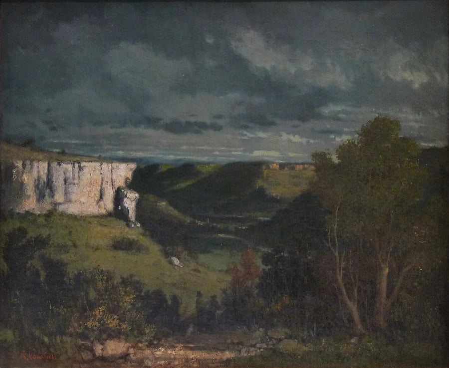 La vallée de la Loue, temps d'orage - Gustave Courbet