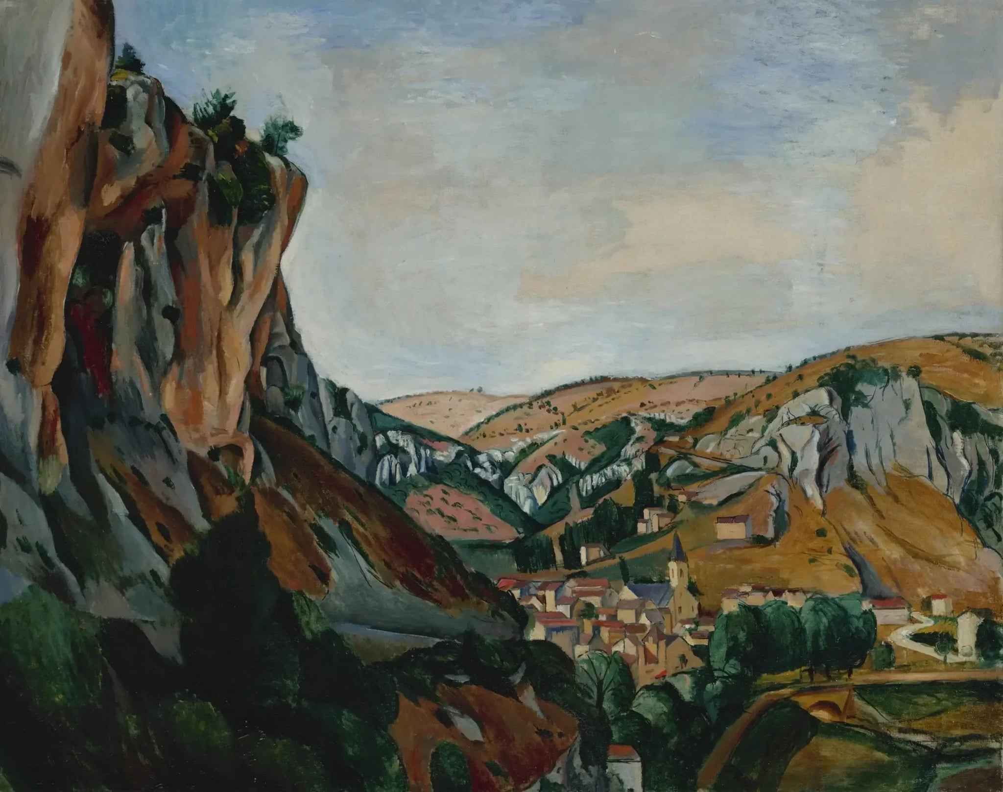 La Vallée du Lot - André Derain image 1 reproduction artisanale de tableau
