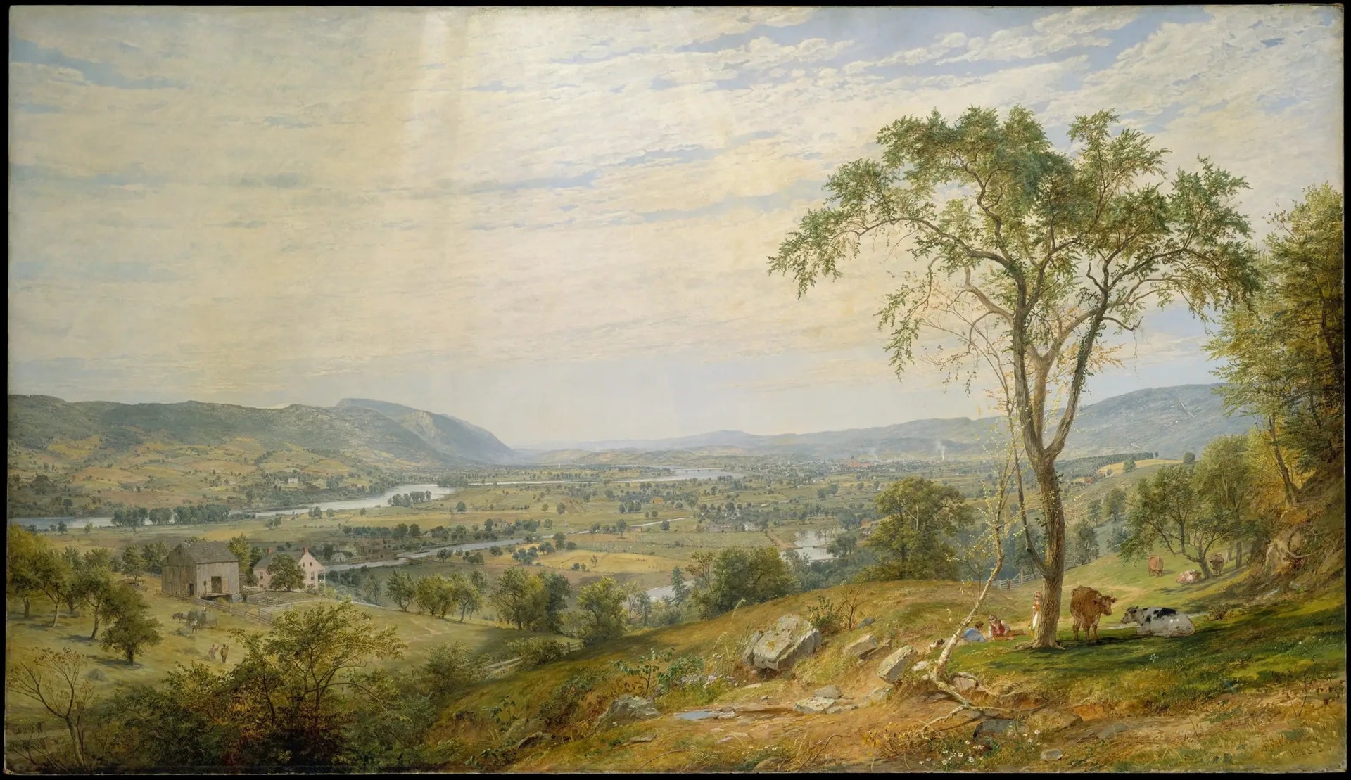La vallée du Wyoming - Jasper Francis Cropsey image 1 reproduction réalisée par Alpha Reproduction