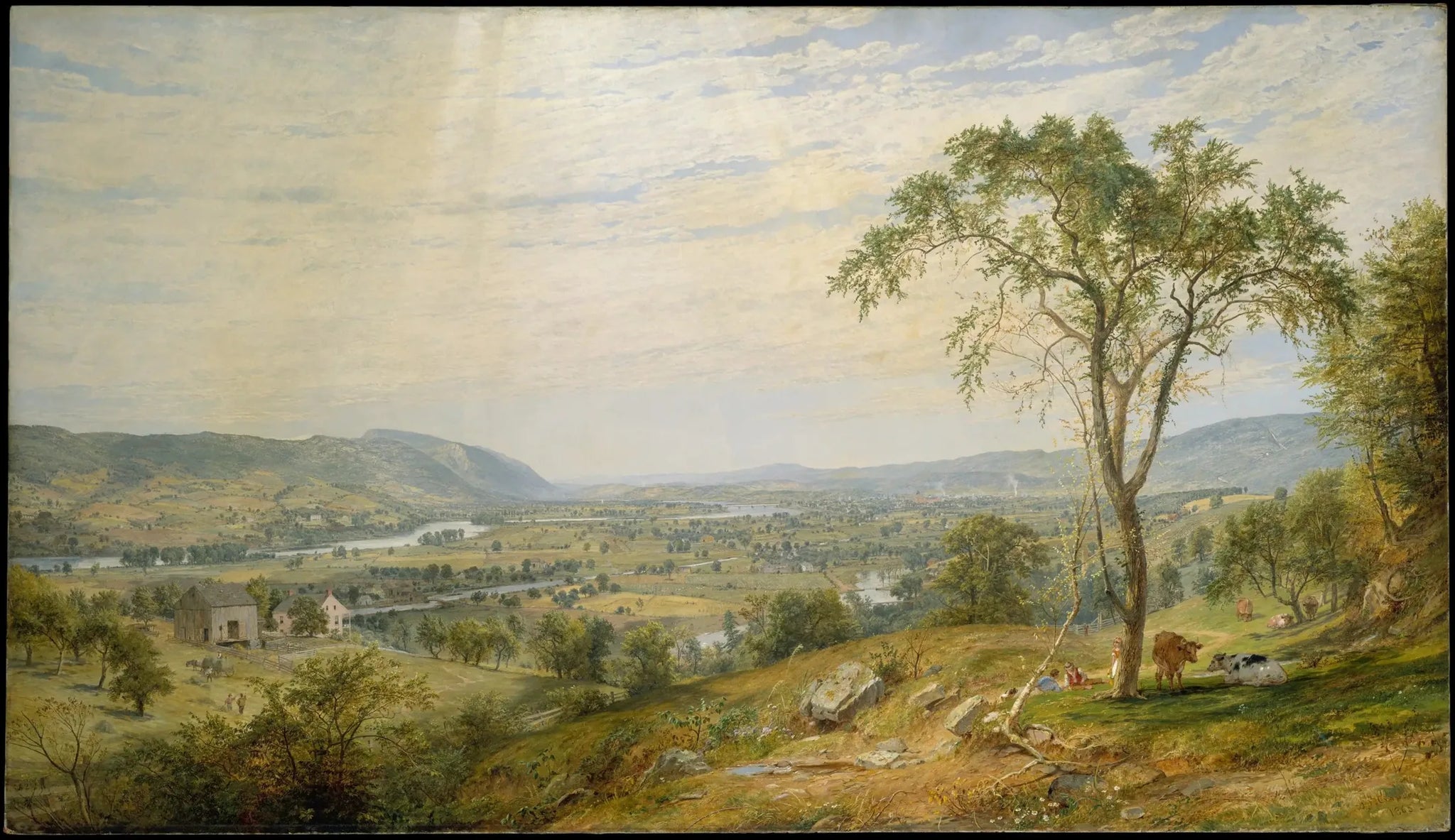 La vallée du Wyoming - Jasper Francis Cropsey image 1 reproduction réalisée par Alpha Reproduction