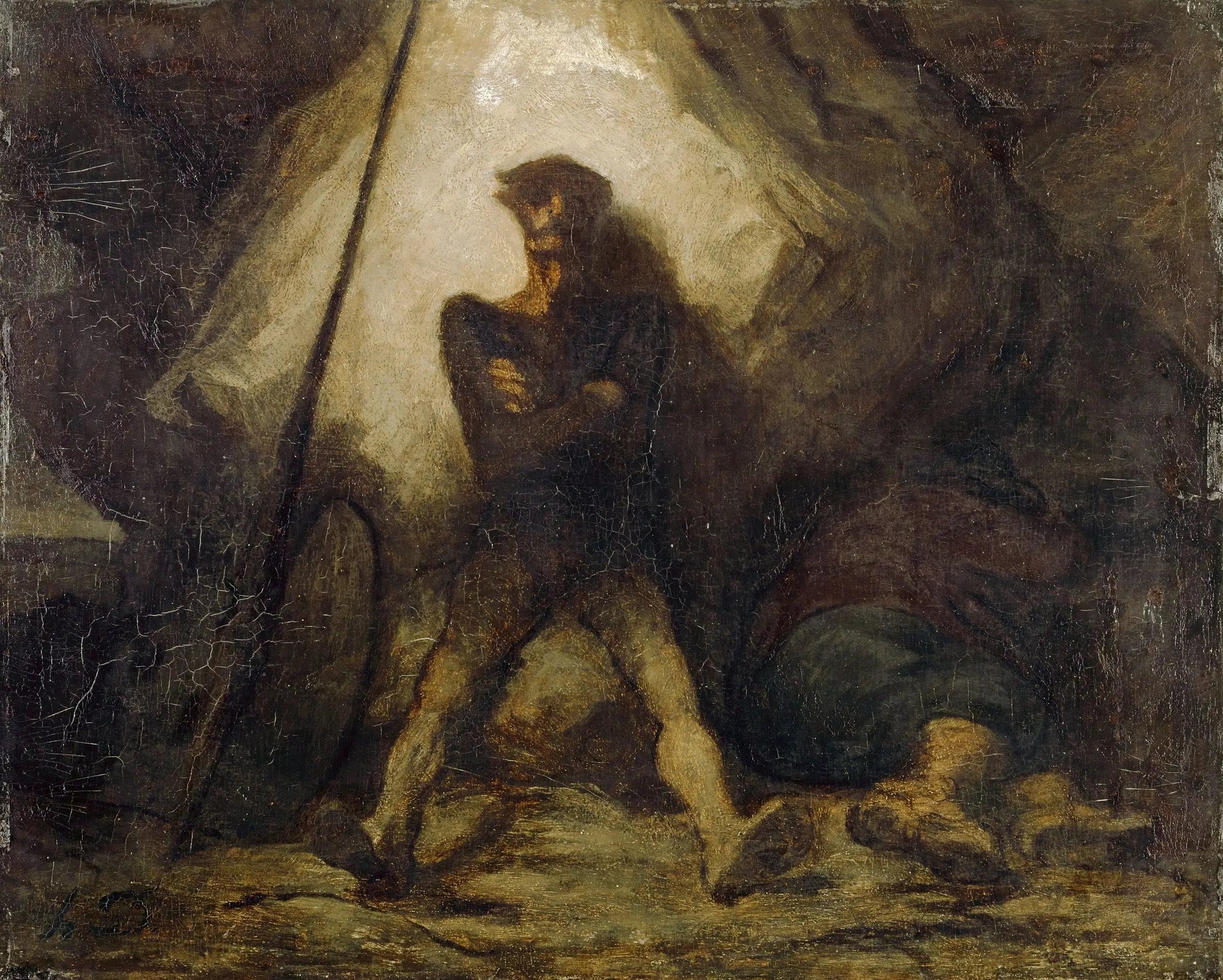 La veille de Don Quichotte - Honoré Daumier image 1 copie peinte à la main à l’huile