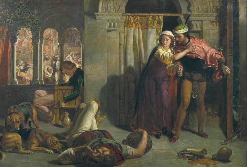 La veille de la Sainte-Agnès - William Holman Hunt image 1 reproduction artisanale de tableau