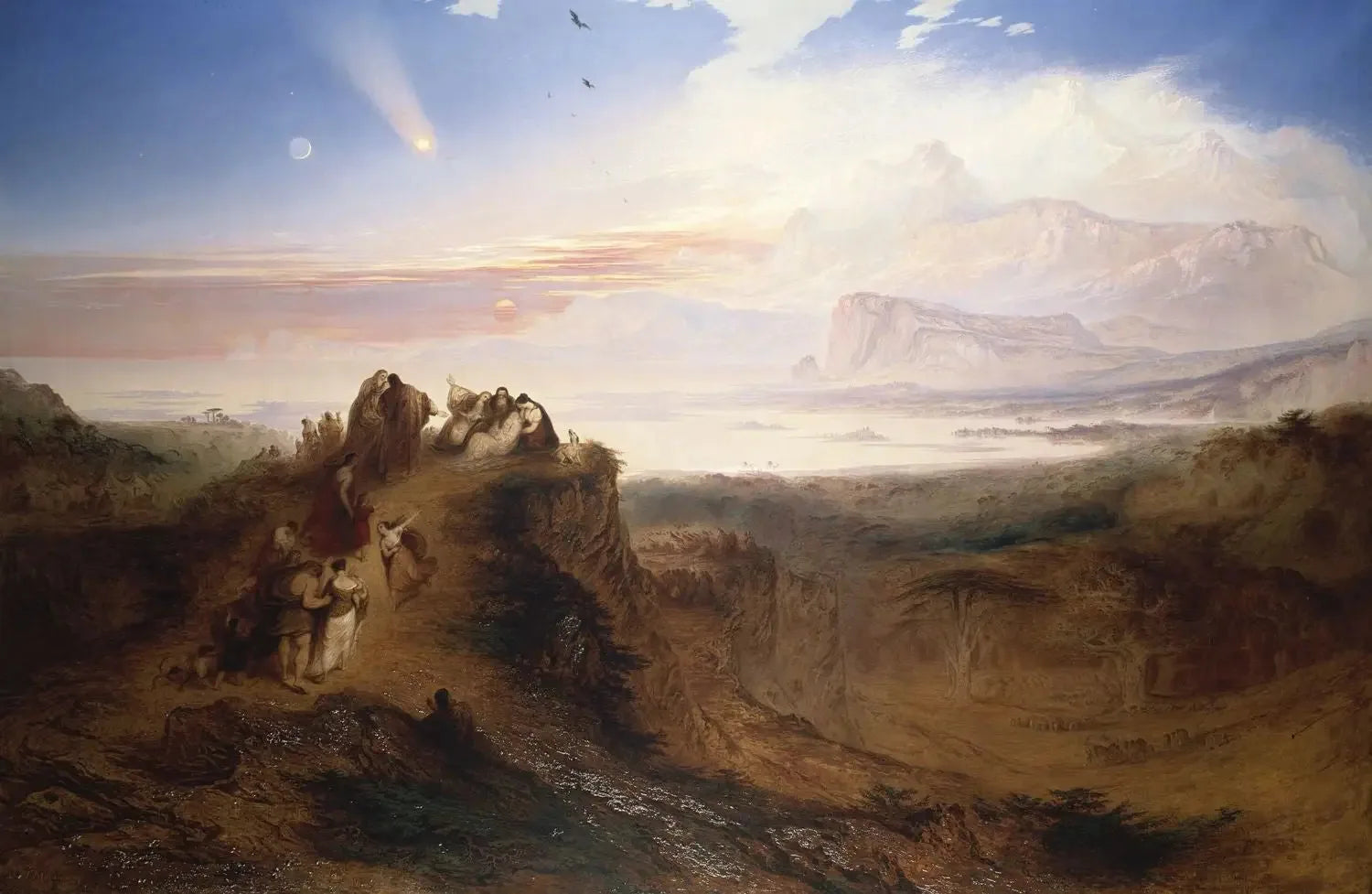 La Veille du Déluge - John Martin image 1 copie de tableau peinte à la main
