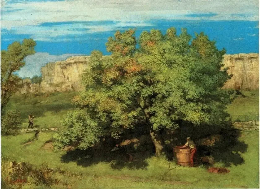 La vendange à Ornans, sous la Roche-du-Mont - Gustave Courbet image 1 reproduction de peinture à l’huile