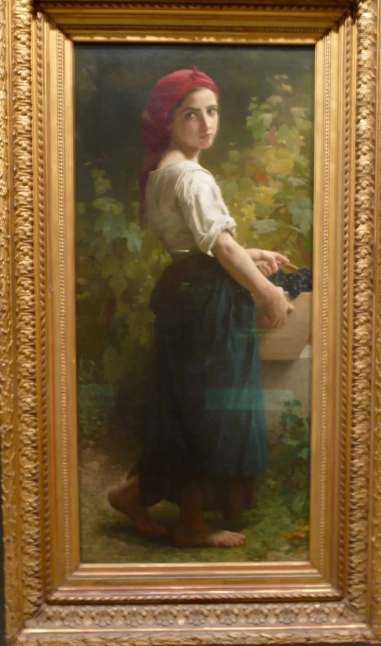 La Vendangeuse - Bouguereau image 1 copie de tableau peinte à la main
