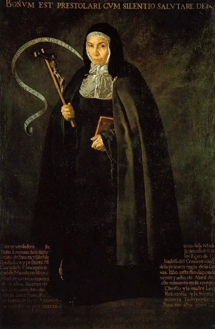 La Vénérable Mère Jerónima de la Fuente - Diego Velázquez image 1 copie de tableau peinte à la main