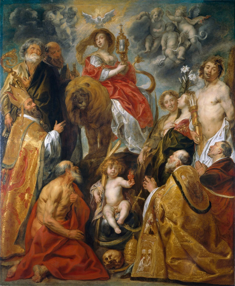 La vénération de l'Eucharistie - Jacob Jordaens