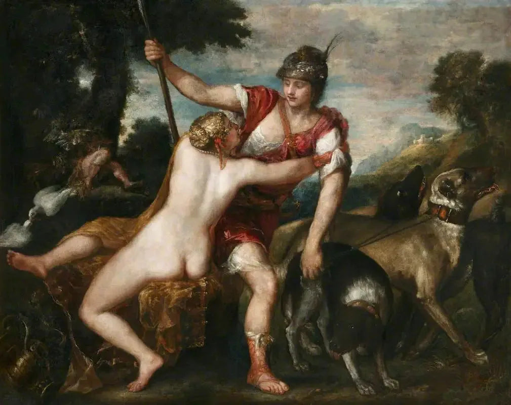 La Vénus et Adonis de Rokeby - Titian image 1 reproduction de peinture à l’huile
