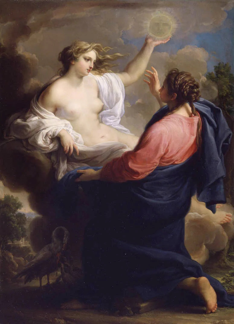 La Vérité et la Pitié - Pompeo Batoni image 1 copie peinte à la main à l’huile