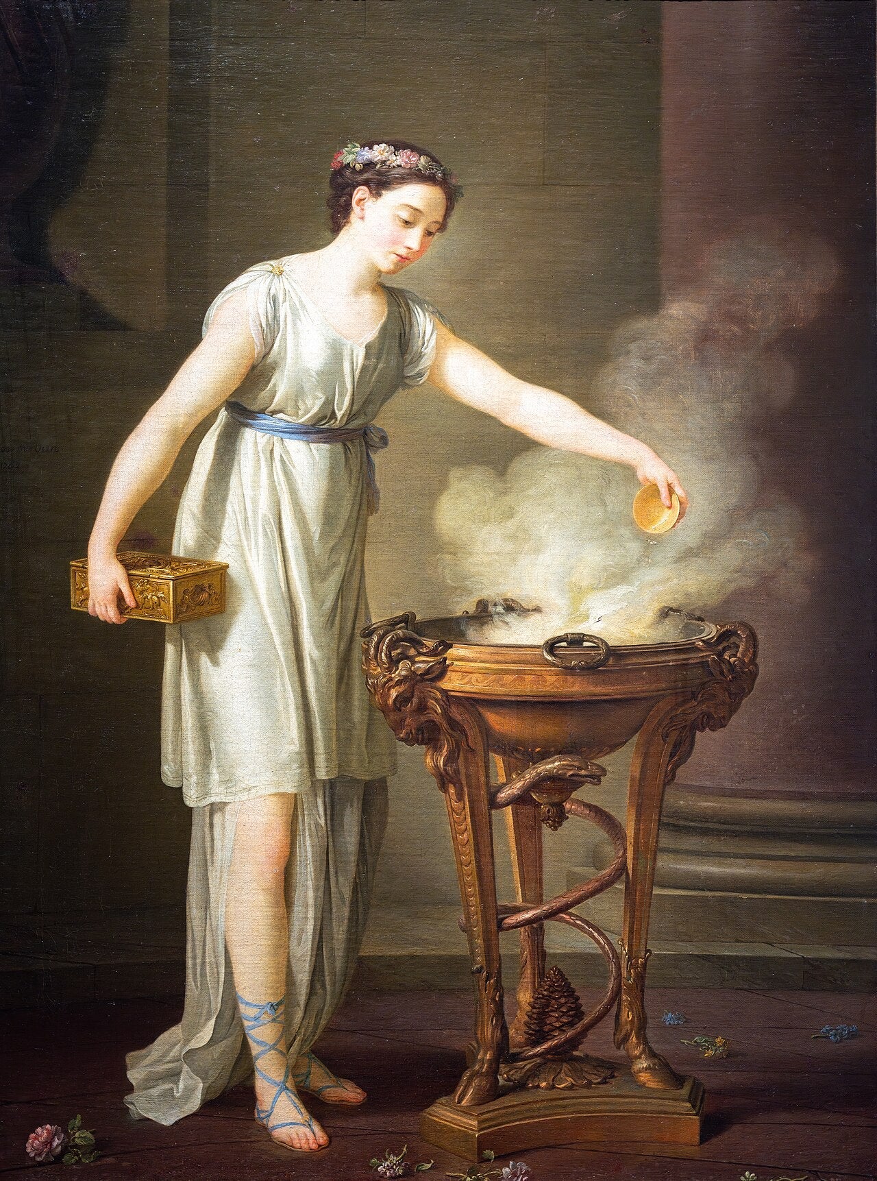 La vertueuse Athénienne - Joseph-Marie Vien image 1 copie peinte à la main à l’huile