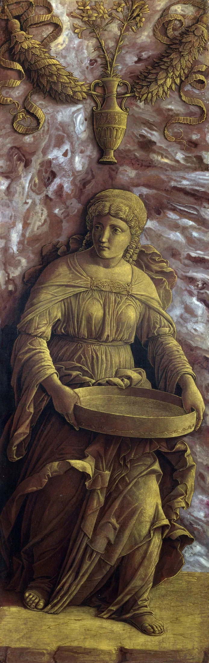 La vestale Tuccia avec un tamis - Andrea Mantegna image 1 reproduction d’œuvre d’art à l’huile
