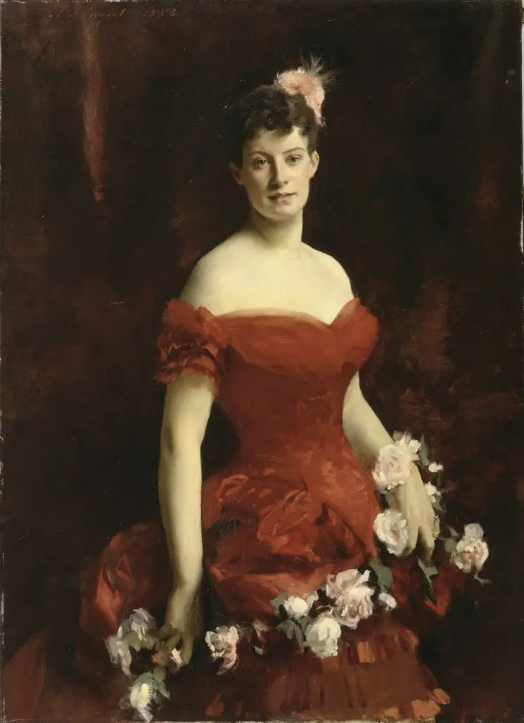 La Vicomtesse de Poilloüe de Saint-Périer - John Singer Sargent image 1 reproduction de peinture à l’huile