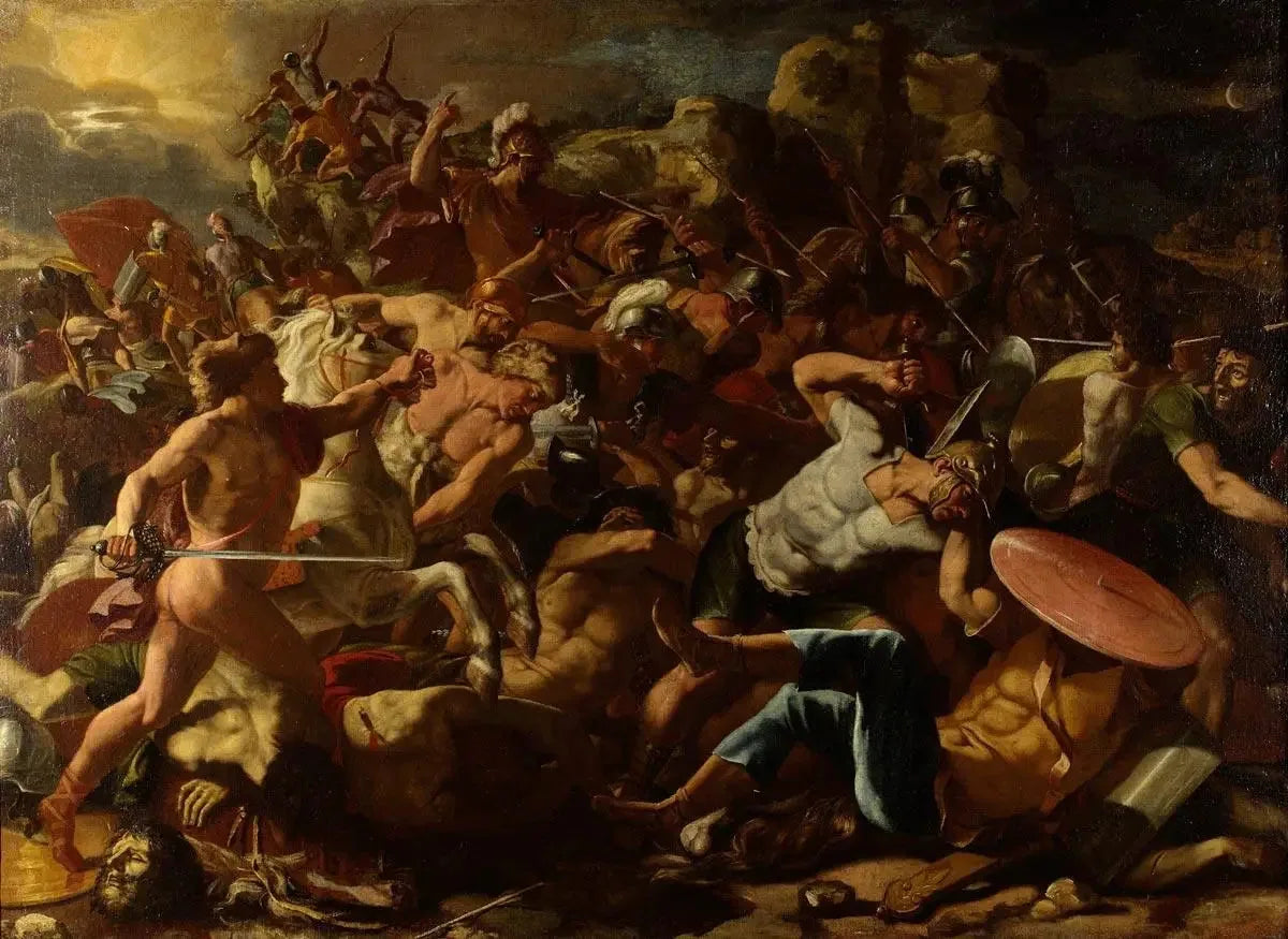 La Victoire de Josué sur les Amorites - Nicolas Poussin image 1 reproduction de peinture à l’huile